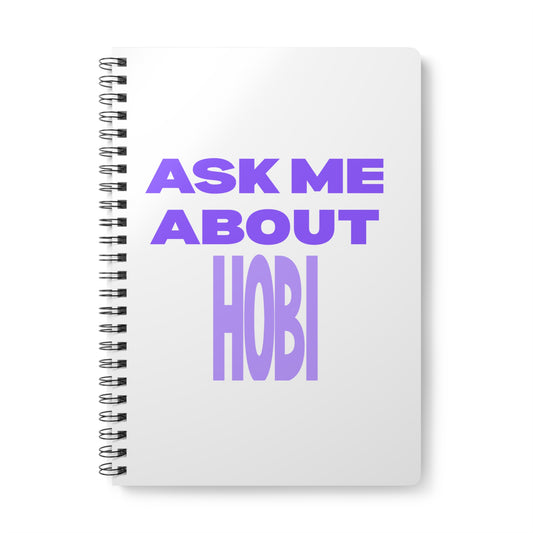 Ask Me About Hobi Wirobound Softcover Notebook, A5