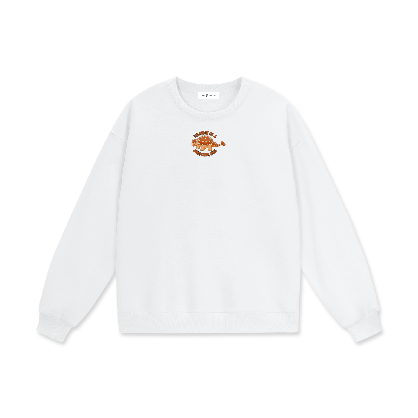 I'm More Of A Dinosaur Girl (Bumpy) Heavyweight Drop Shoulder Sweatshirt
