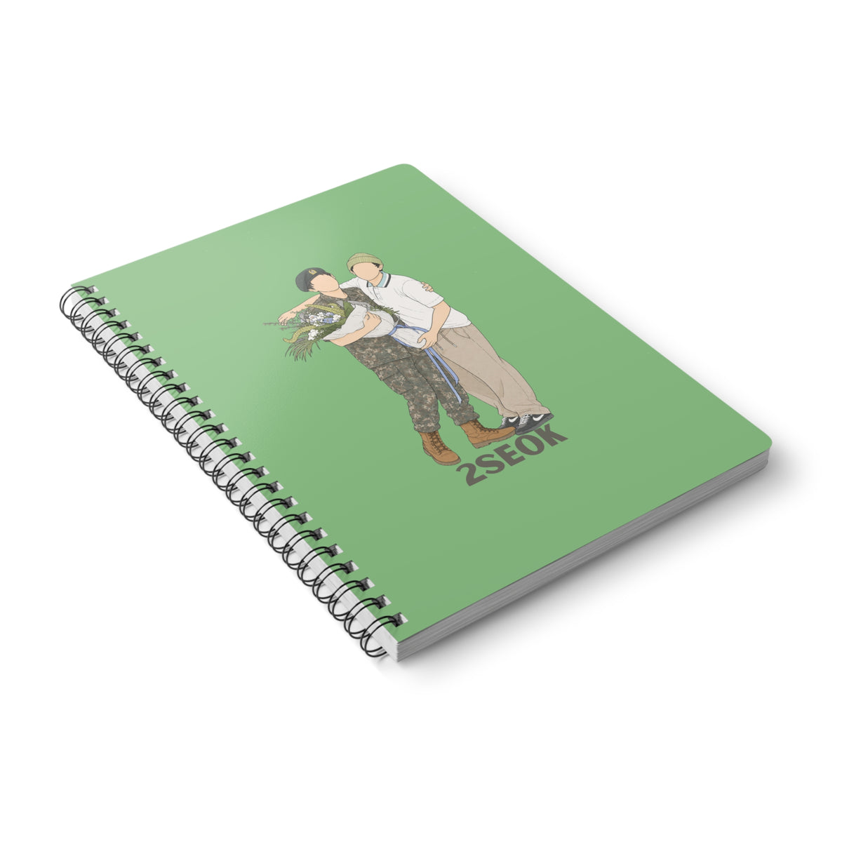 2Seok (J Hope & Jin) Wirobound Softcover Notebook, A5
