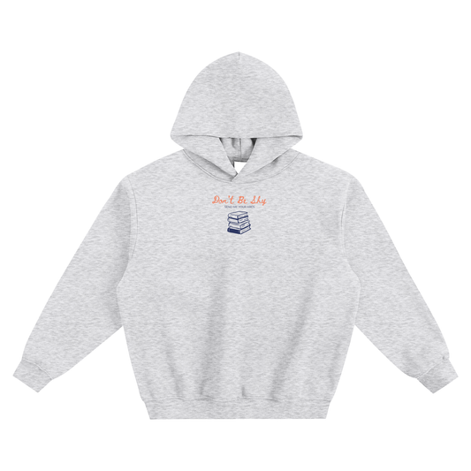Don't Be Shy Send Me Your Arcs (Stack) Fleeced Boxy Hoodie