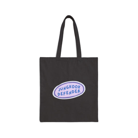 Jungkook Defender Cotton Canvas Tote Bag