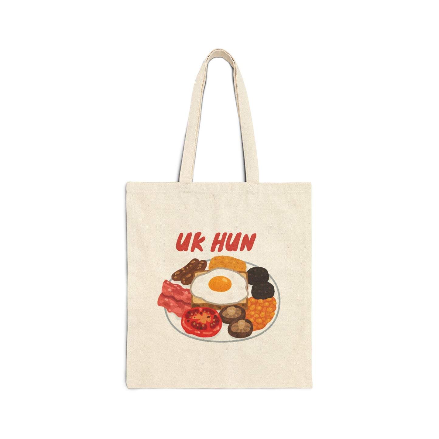 UK Hun (Breakfast) Cotton Canvas Tote Bag