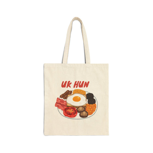 UK Hun (Breakfast) Cotton Canvas Tote Bag