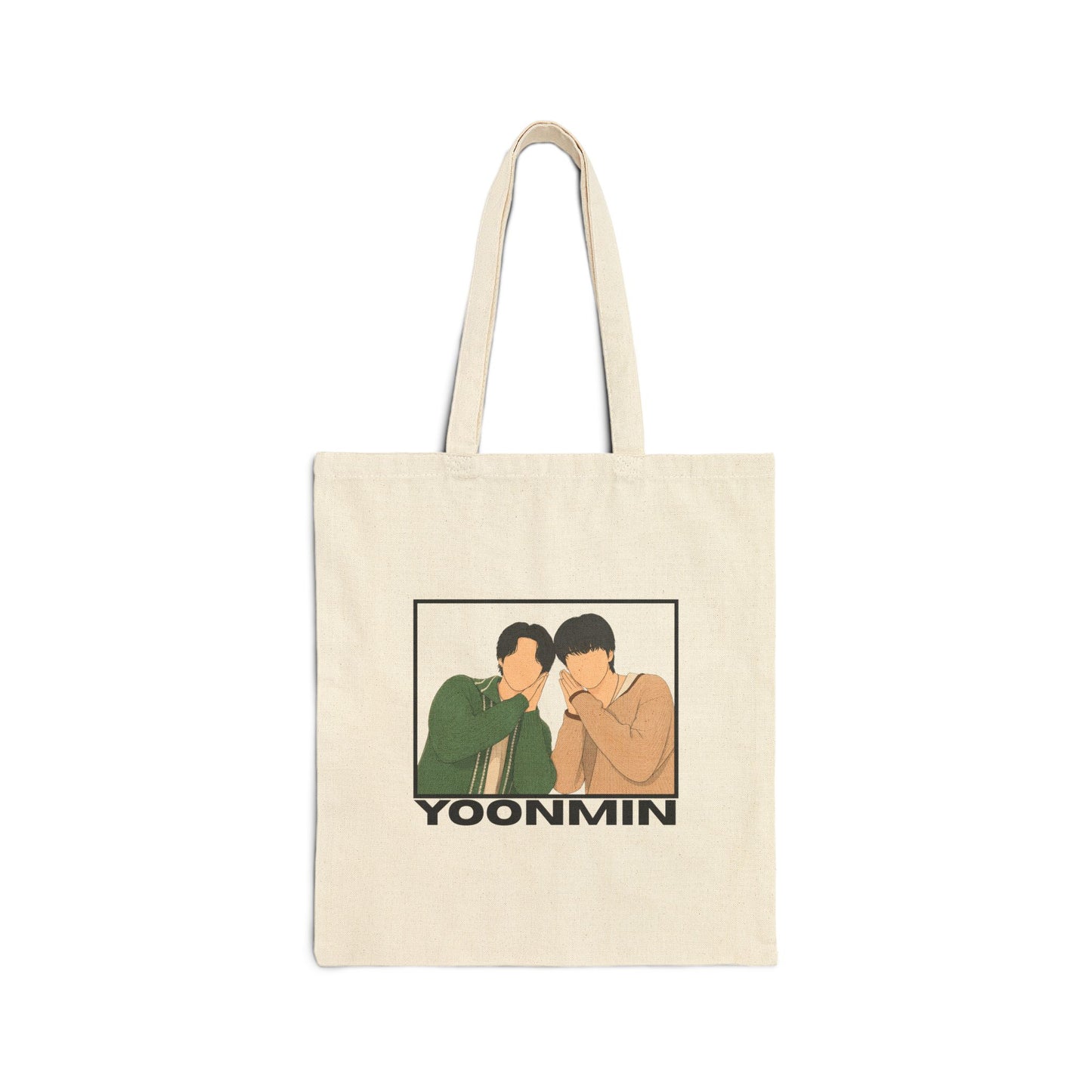 Yoonmin (Yoongi & Jimin) Cotton Canvas Tote Bag