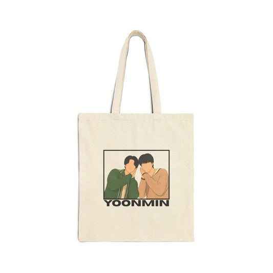 Yoonmin (Yoongi & Jimin) Cotton Canvas Tote Bag