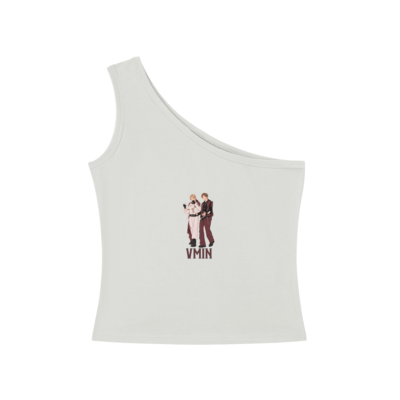 VMin (Taehyung & Jimin BTS World Cup) One-Shoulder Crop T Shirt