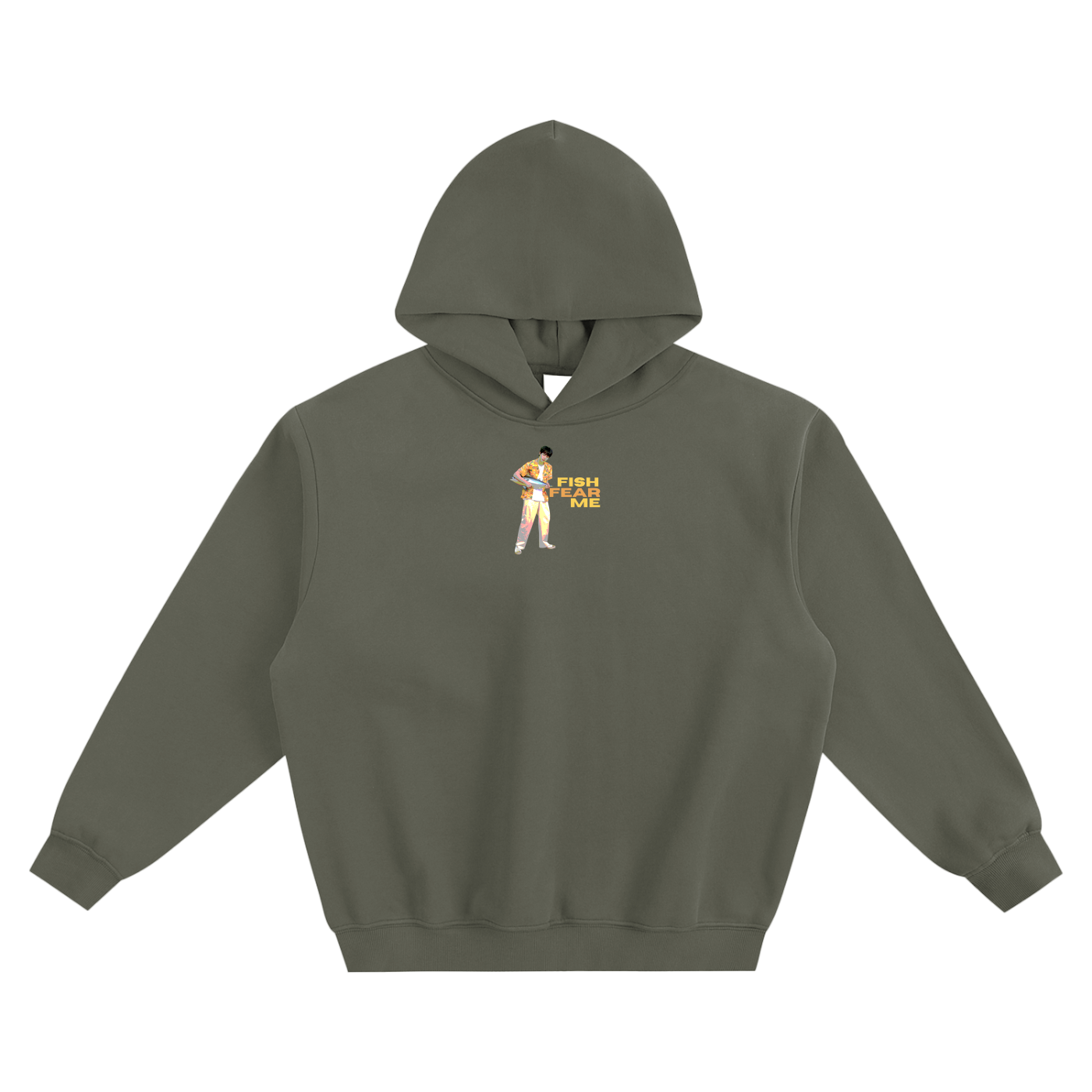 Fish Fear Me (Jin) Fleeced Boxy Hoodie