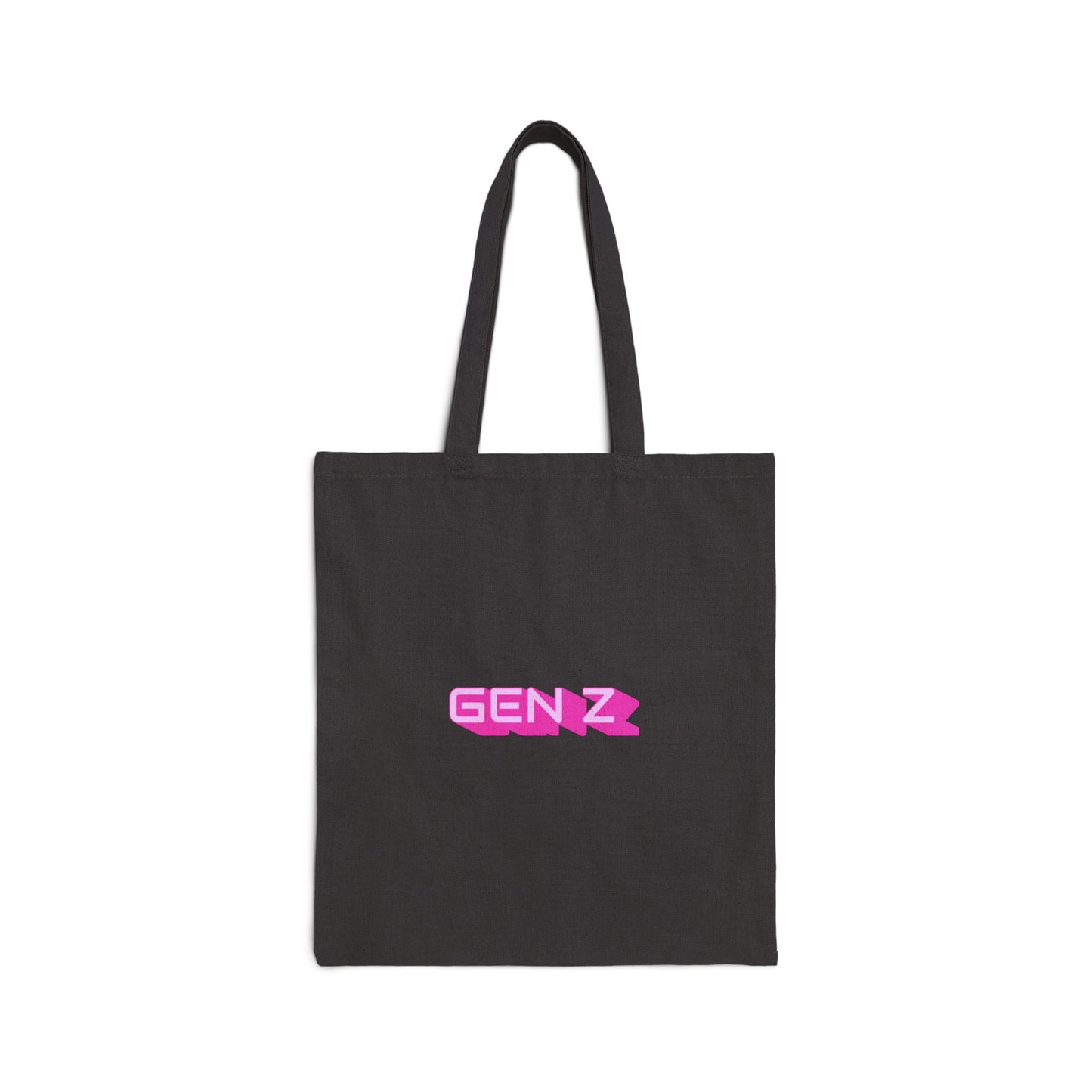 Gen Z Pink Cotton Canvas Tote Bag
