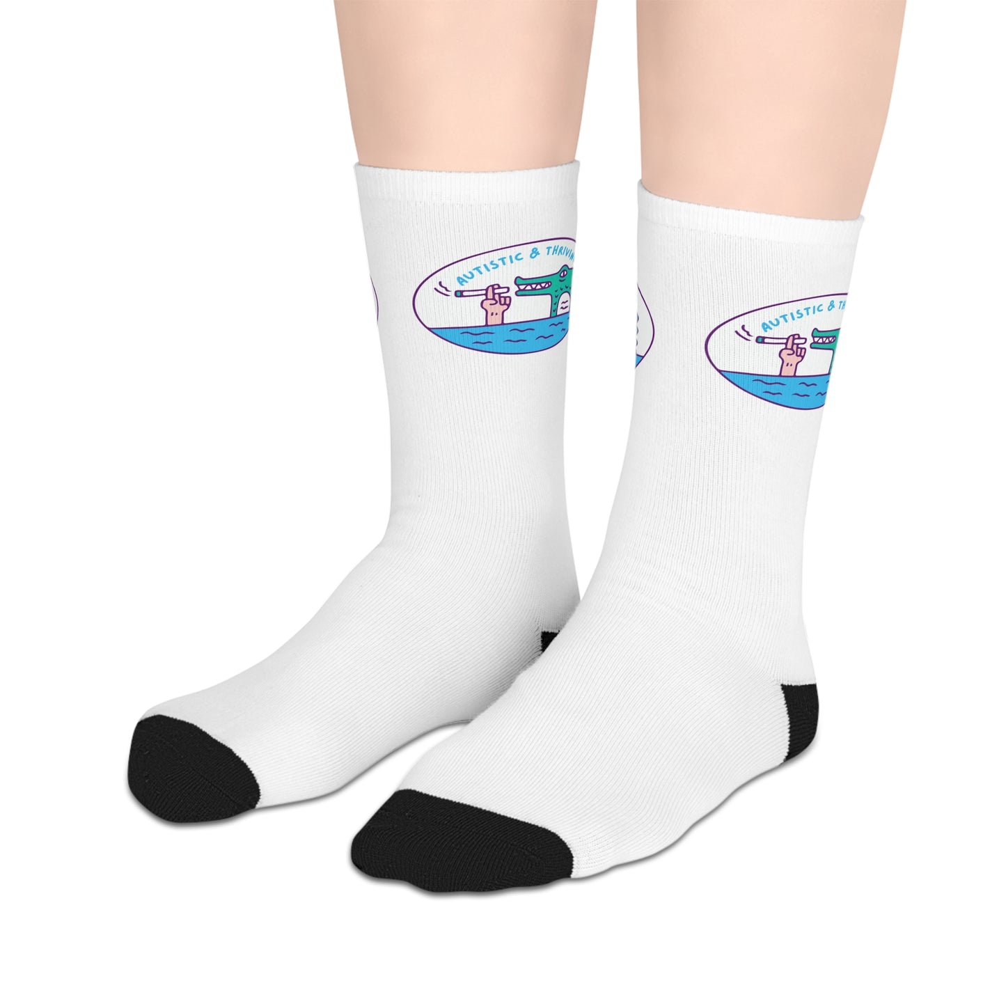 Autistic & Thriving Mid-length Socks