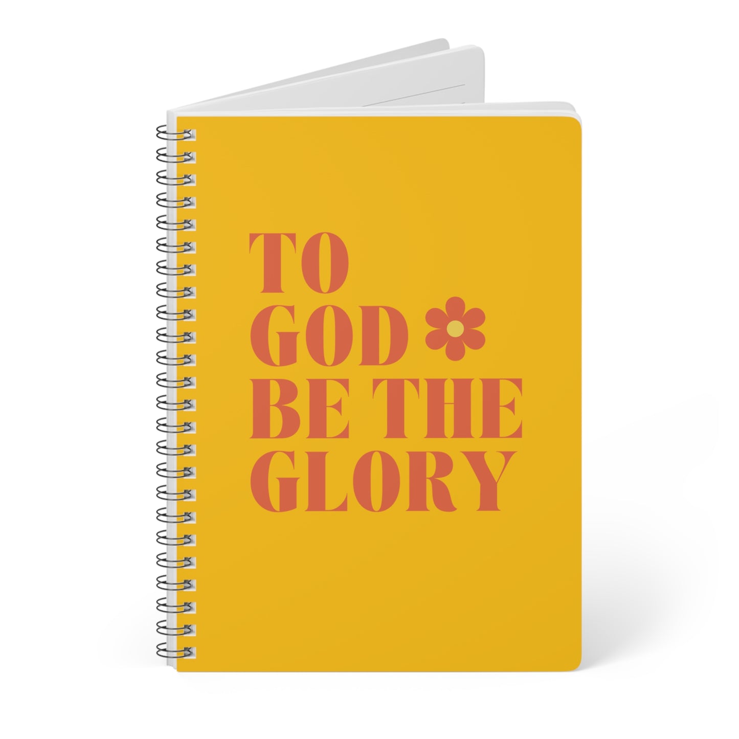 To God Be The Glory (1) Wirobound Softcover Notebook, A5