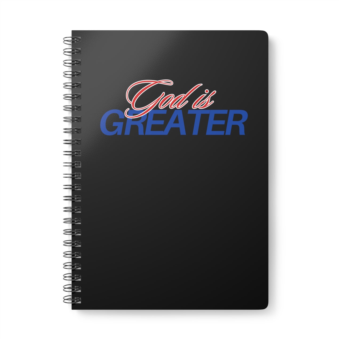 God Is Greater Wirobound Softcover Notebook, A5