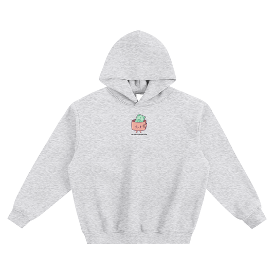 On A Book Buying Ban Fleeced Boxy Hoodie