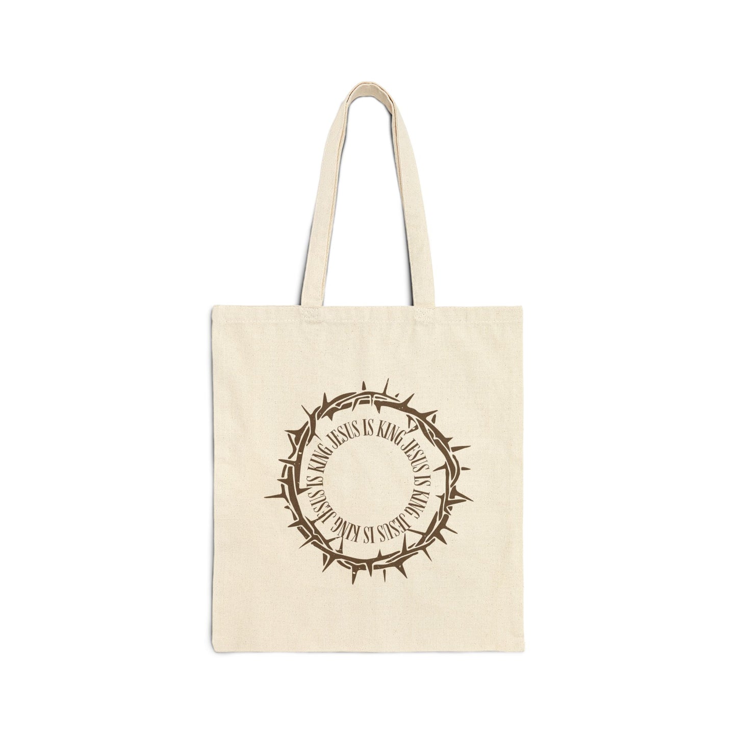 Jesus Is King (Thorns) Cotton Canvas Tote Bag