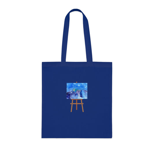 Jus' Peak (Easel) Cotton Tote