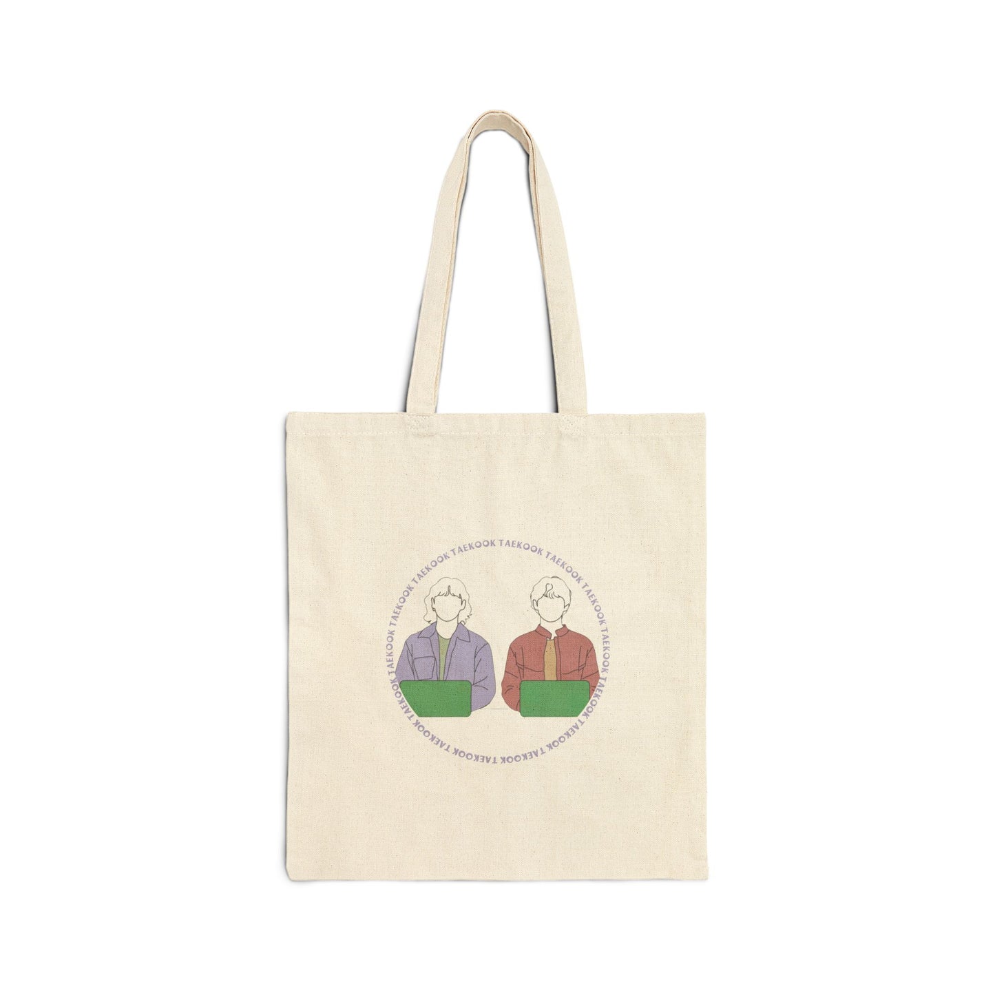 Taekook (Taehyung & Jungkook) Cotton Canvas Tote Bag