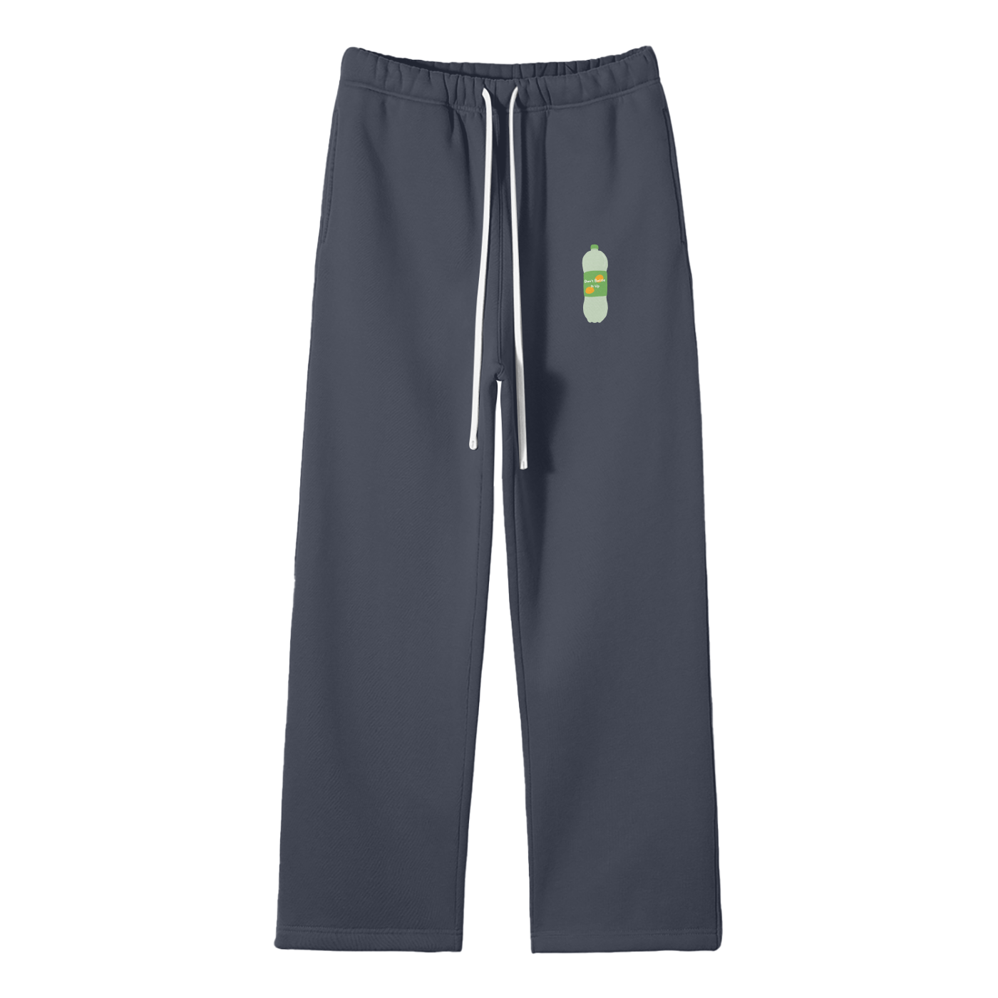 Don't Bottle It Up Streetwear Fleece Straight Leg Pants