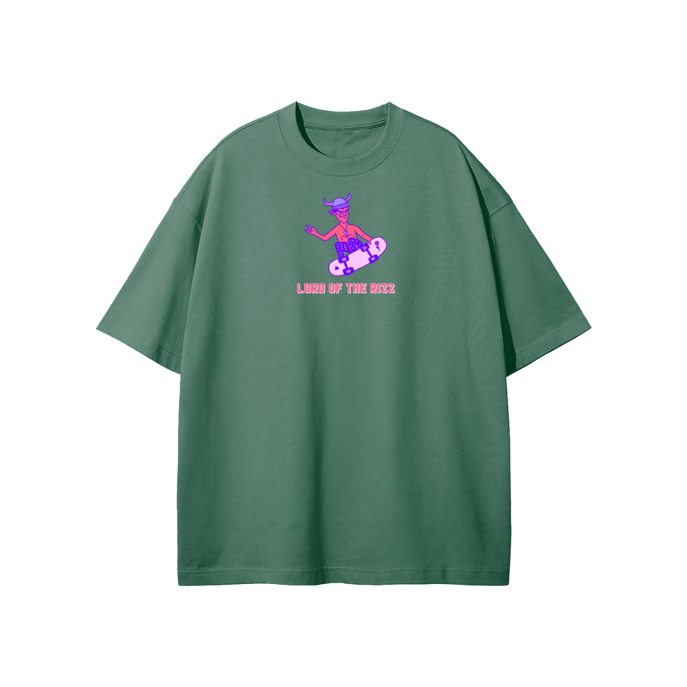 Lord Of The Rizz (Helmet) Streetwear Heavyweight Loose Fit T-Shirt