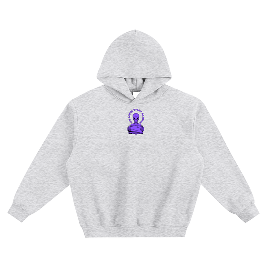 We Livin That Aliens (Board) Fleeced Boxy Hoodie