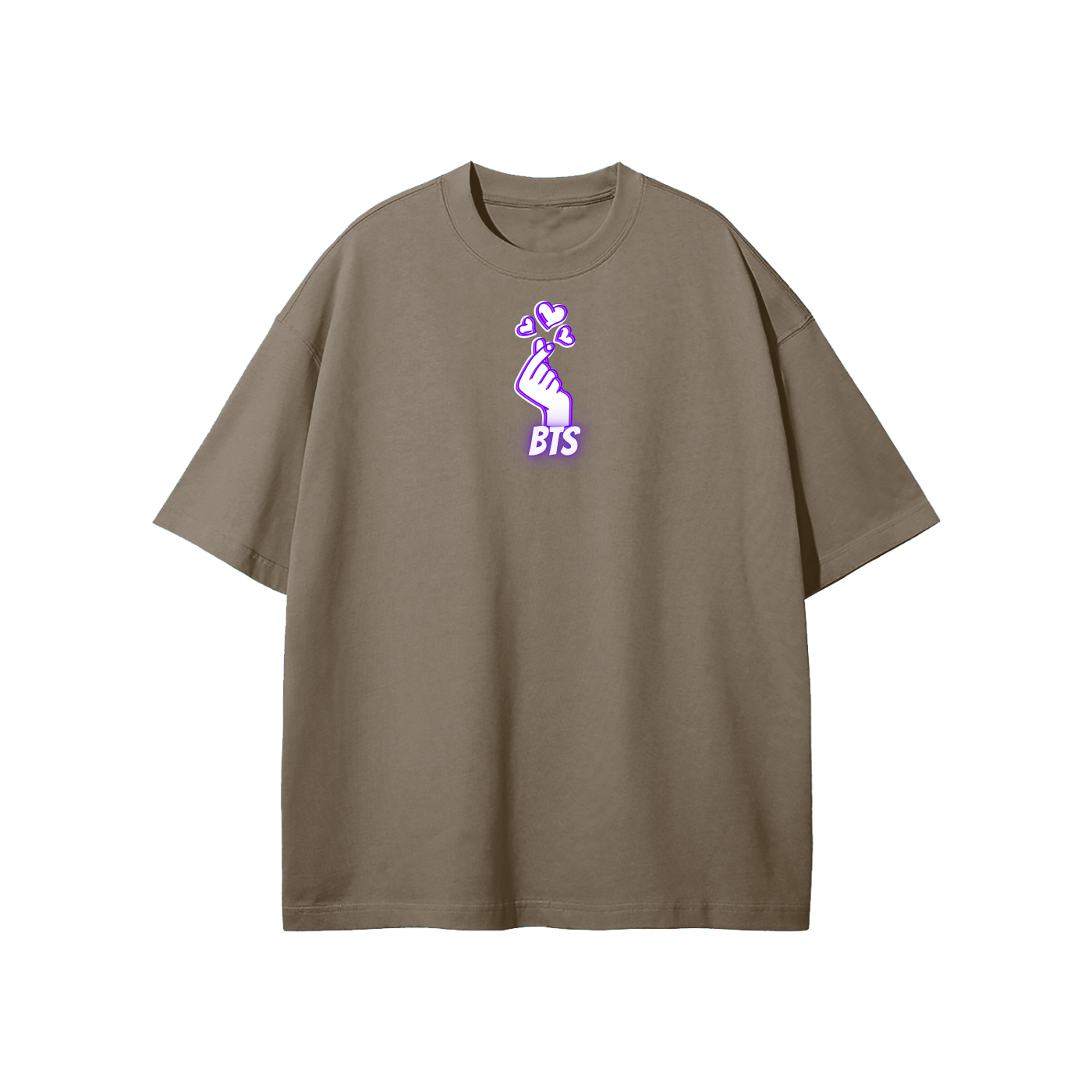 BTS Hand Heart Streetwear Heavyweight Loose Fit T-Shirt