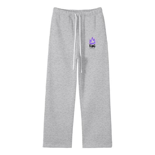King Namjoon Streetwear Fleece Straight Leg Pants