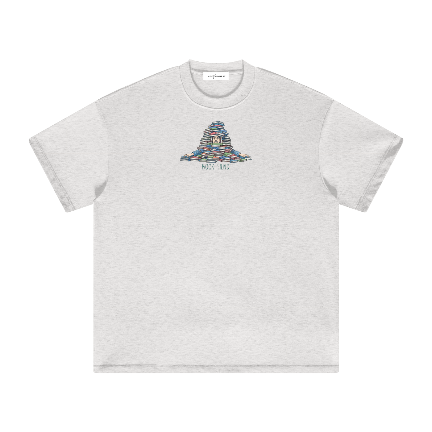 Book Fiend (Pile) Heavyweight T-Shirt