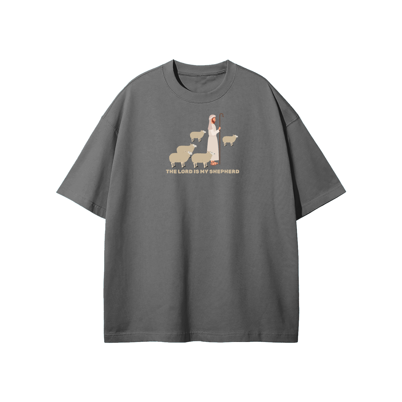 The Lord Is My Shepherd Streetwear Heavyweight Loose Fit T-Shirt