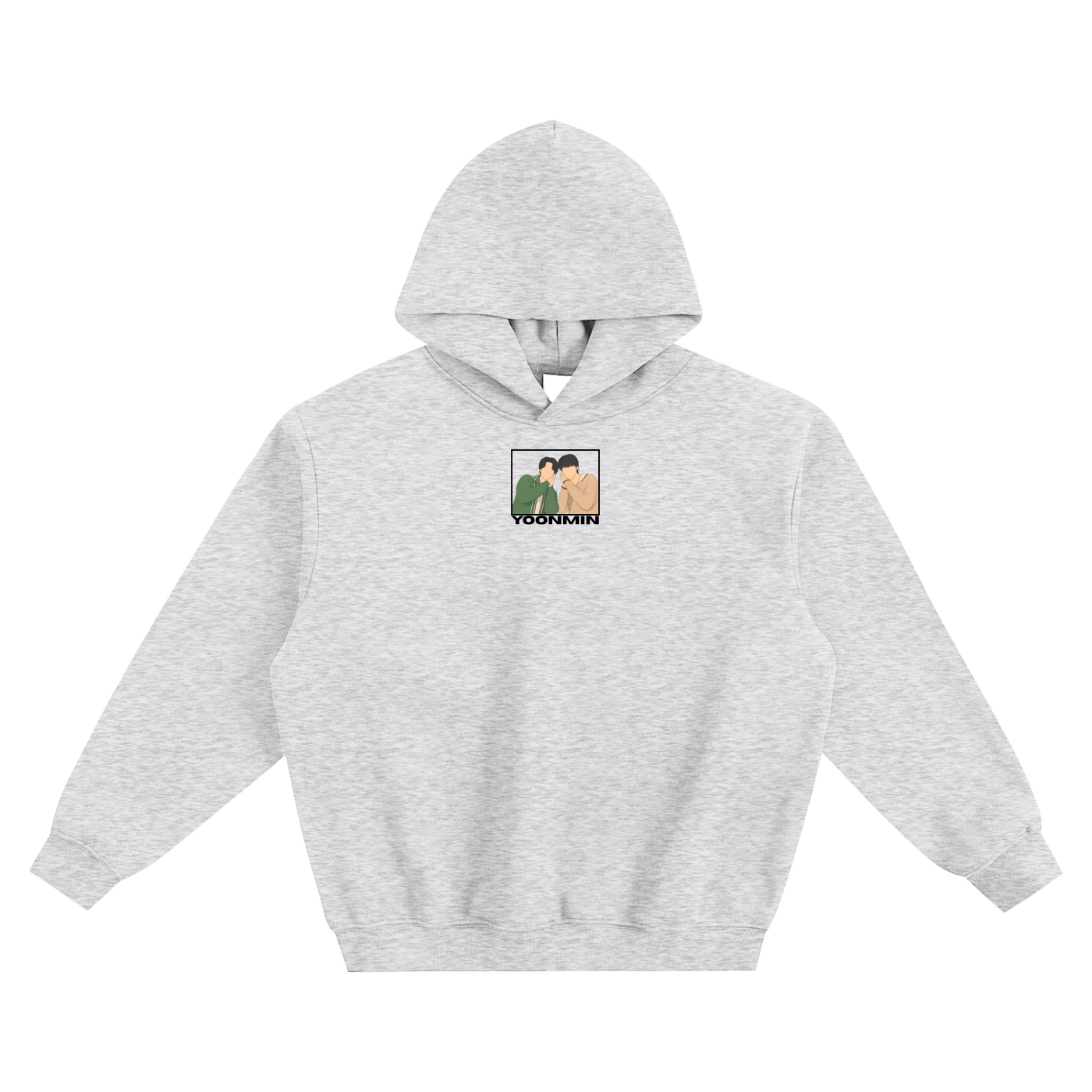 Yoonmin (Yoongi & Jimin) Fleeced Boxy Hoodie