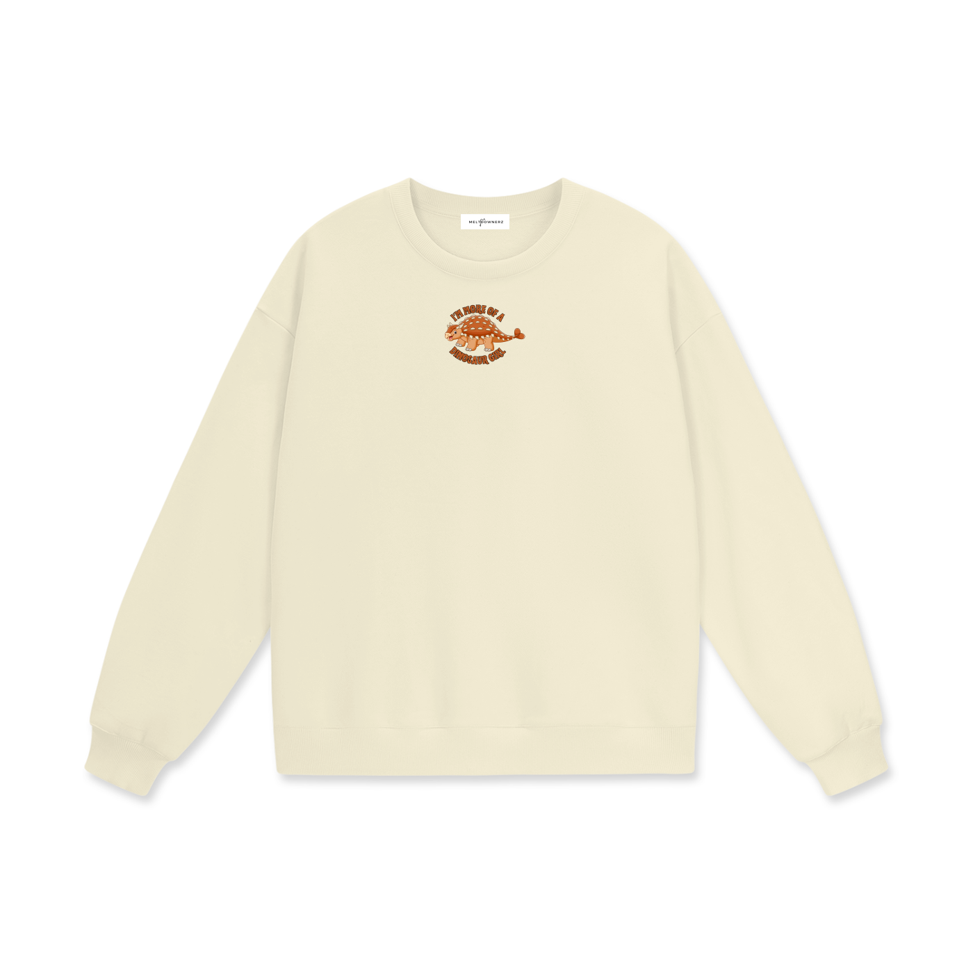 I'm More Of A Dinosaur Girl (Bumpy) Heavyweight Drop Shoulder Sweatshirt