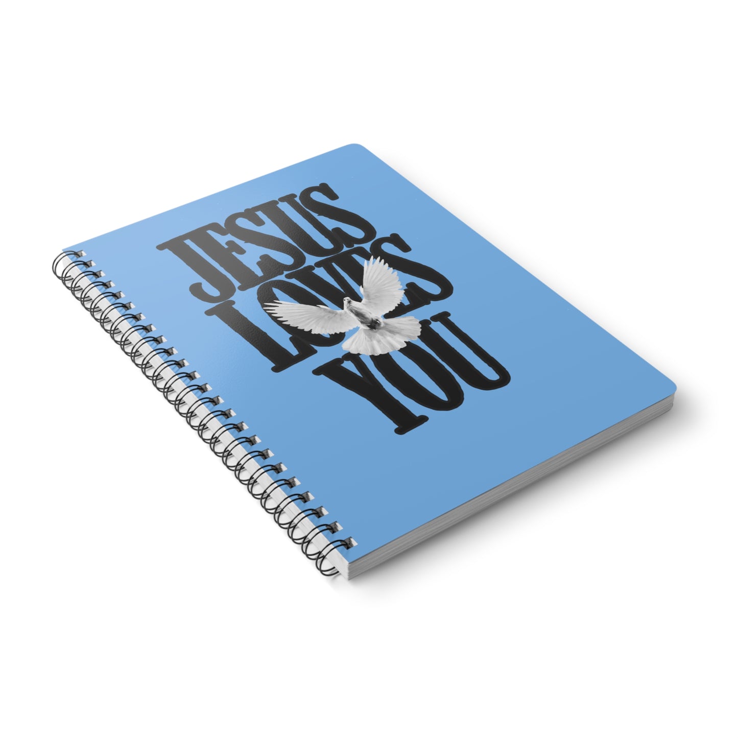 Jesus Loves You (1) Wirobound Softcover Notebook, A5