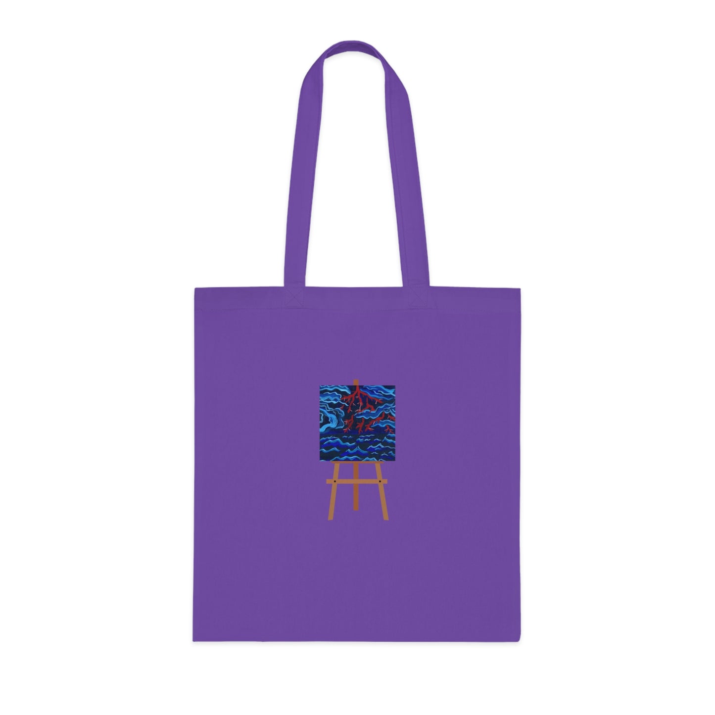 Red Scared (Easel) Cotton Tote