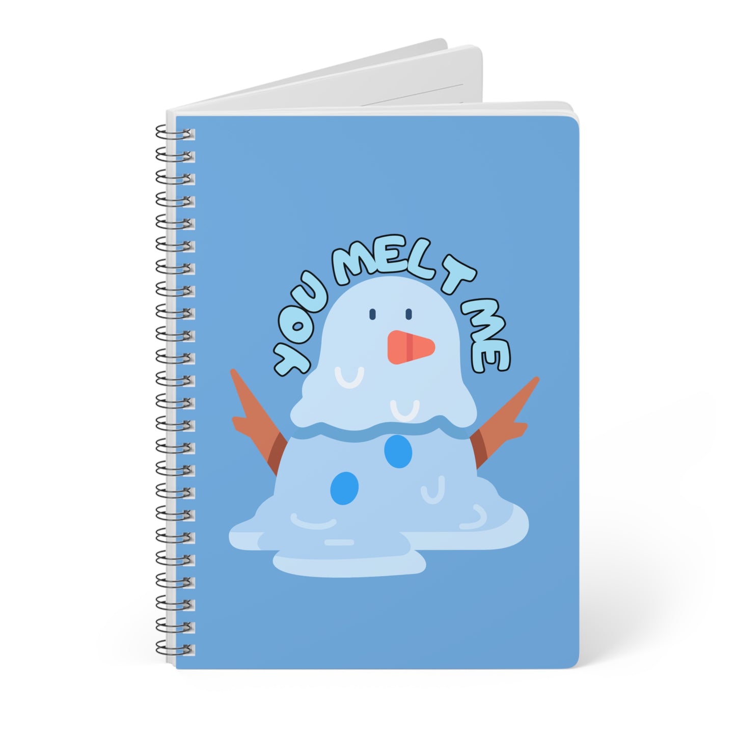 You Melt Me (Snow) Wirobound Softcover Notebook, A5