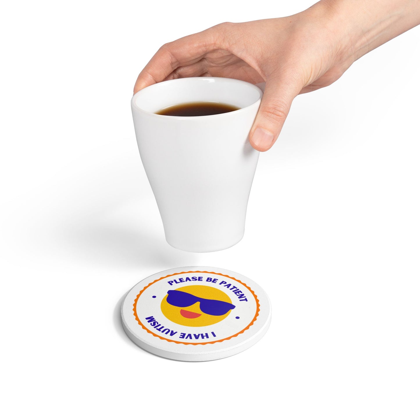 Please Be Patient, I Have Autism Ceramic Coaster