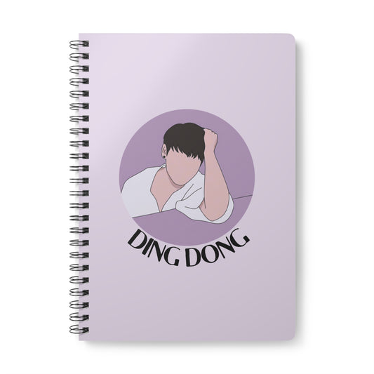 Ding Dong (Jungkook) Wirobound Softcover Notebook, A5