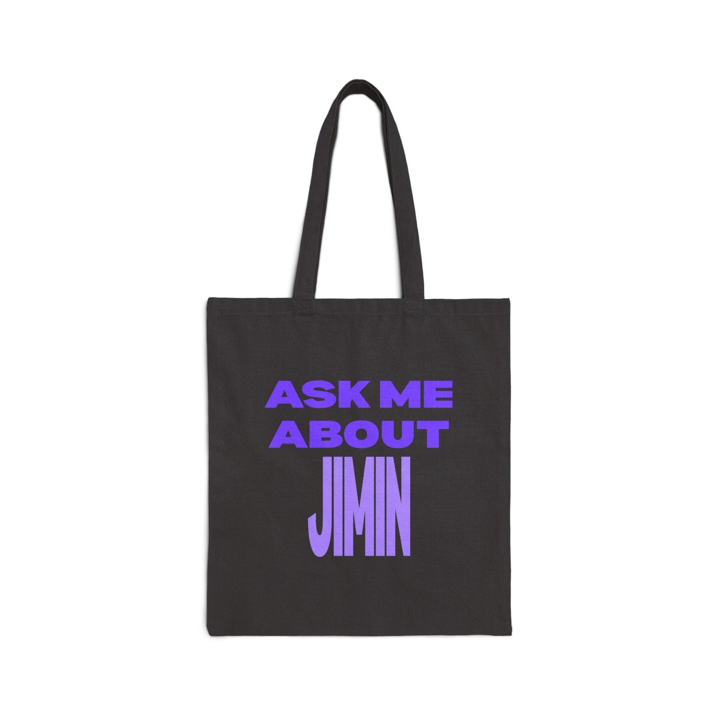 Ask Me About Jimin Cotton Canvas Tote Bag