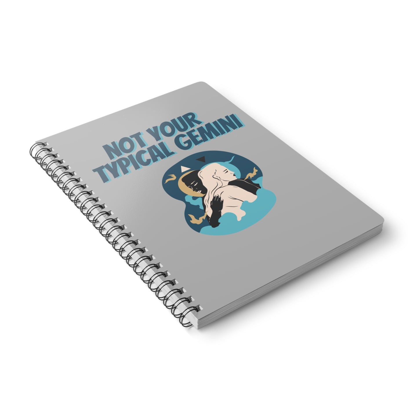 Not Your Typical Gemini Wirobound Softcover Notebook, A5