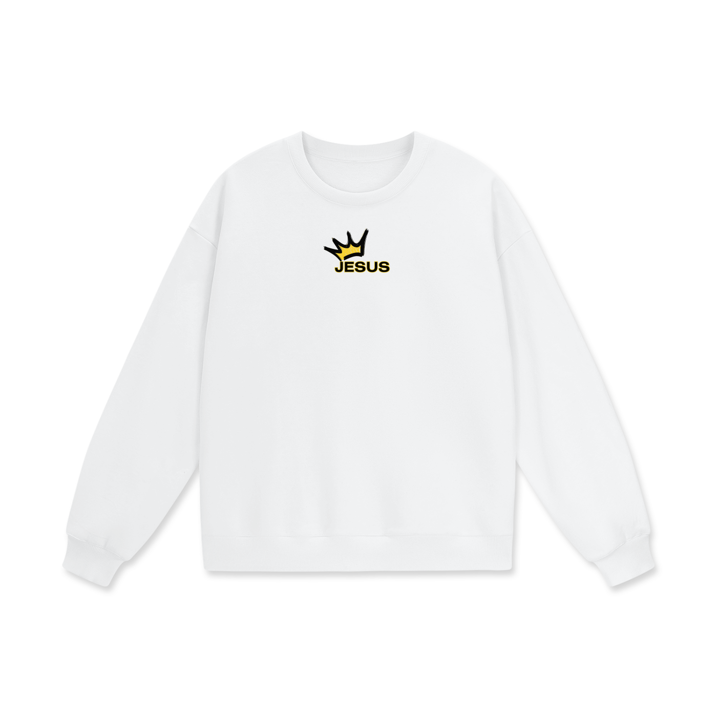 Jesus Is King Heavyweight Drop Shoulder Oversized Fleece Sweatshirt