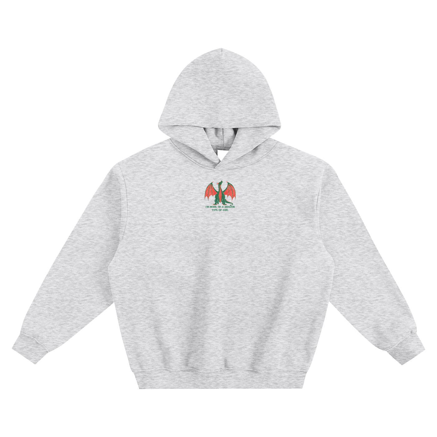 I'm More Of A Dragon Type Of Girl Fleeced Boxy Hoodie