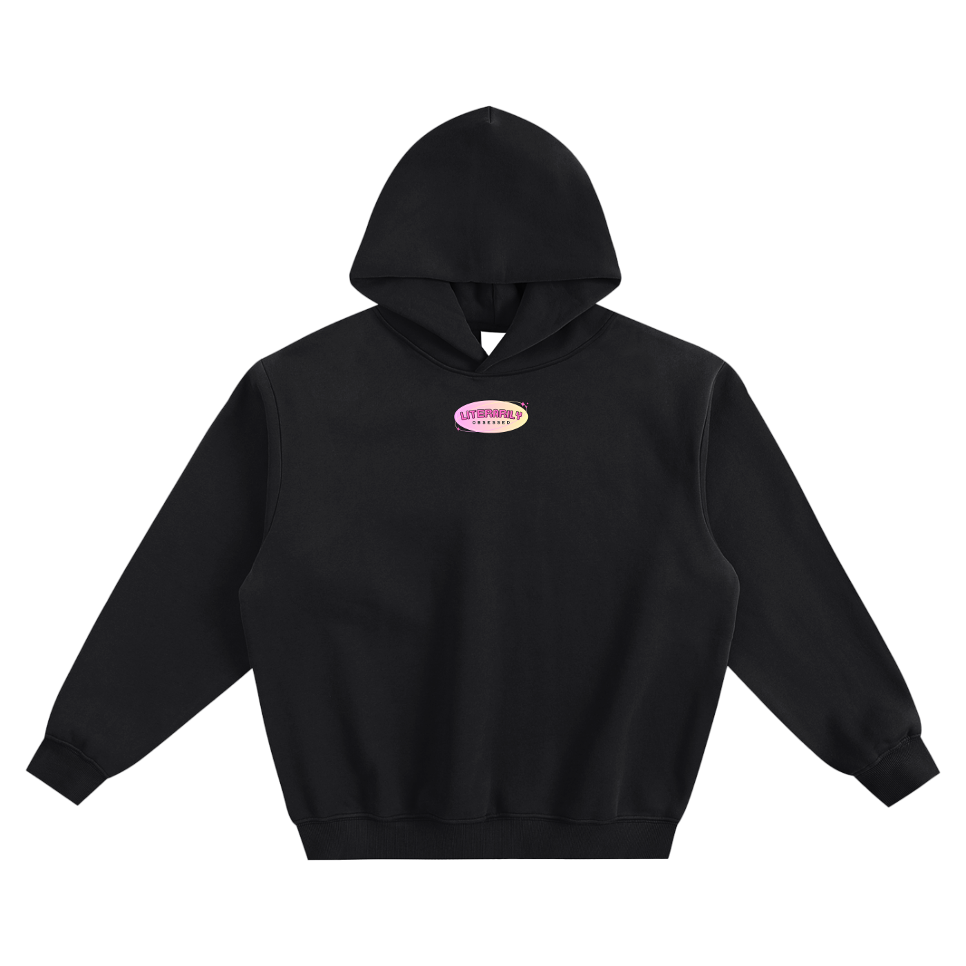 Literarily Obsessed Fleeced Boxy Hoodie