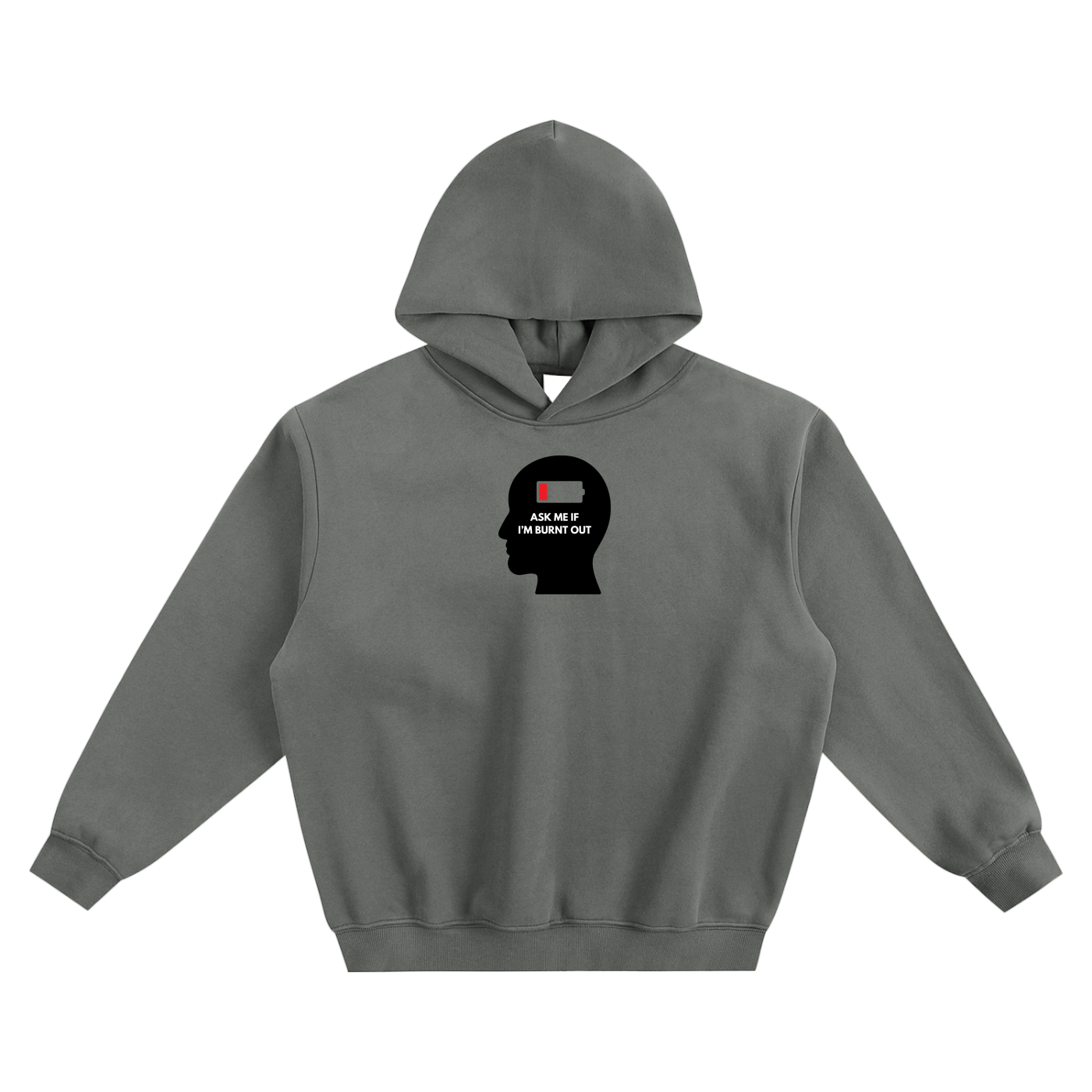 Ask Me If I'm Burnt Out Fleeced Boxy Hoodie