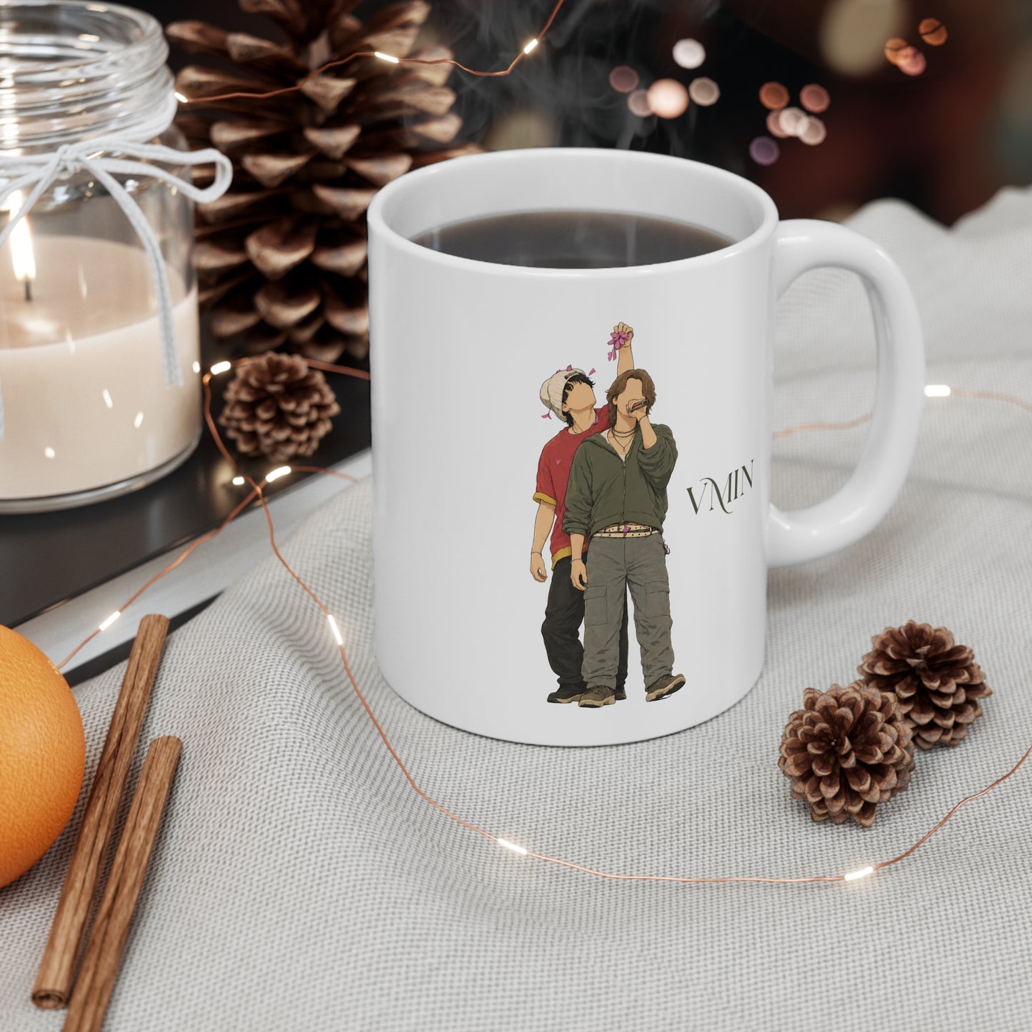 VMin (Taehyung & Jimin BTS Arirang Tour) 11oz White Mug