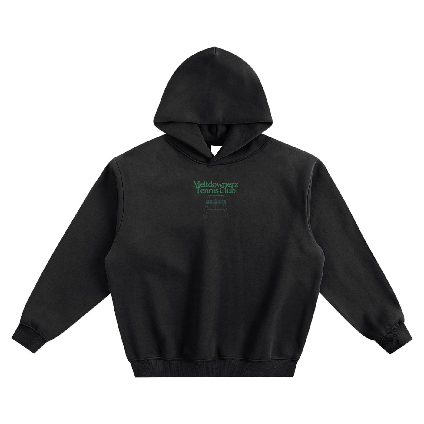 Meltdownerz Tennis Club Fleeced Boxy Hoodie