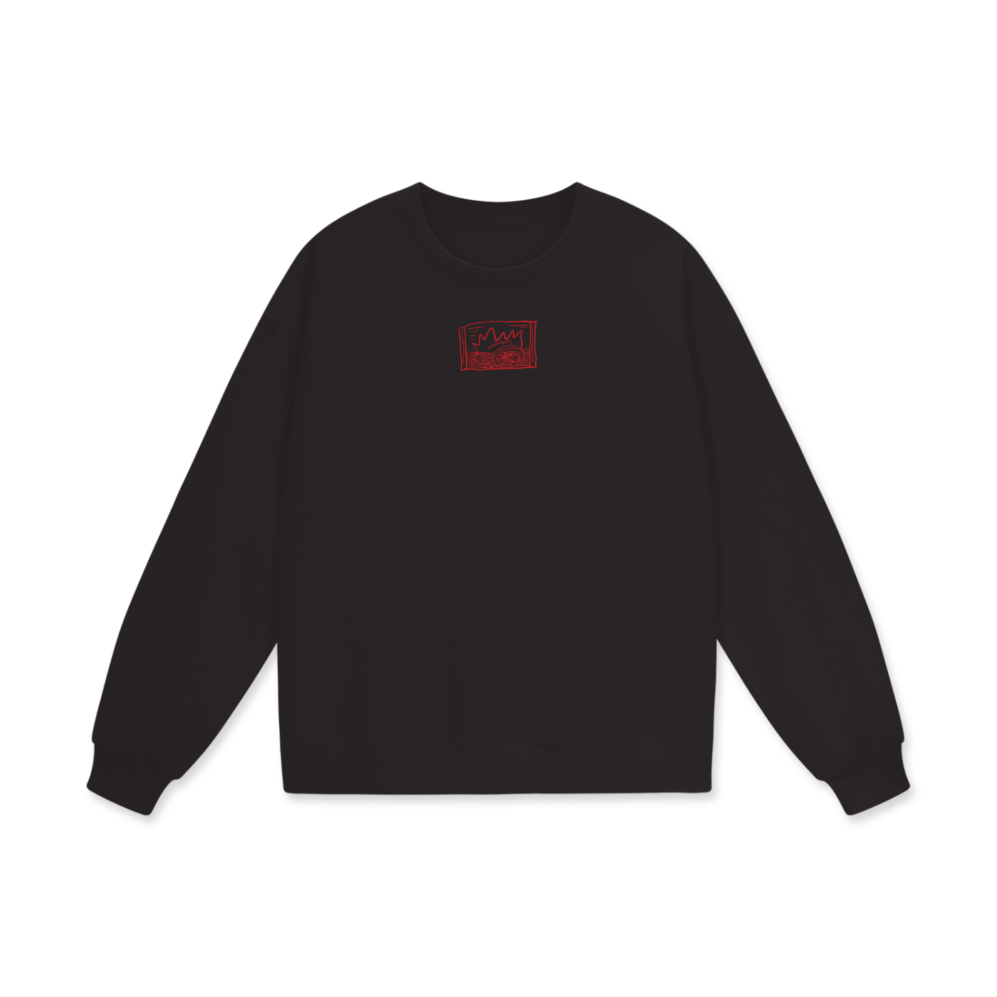 Neurospicy (Ramen) Heavyweight Drop Shoulder Oversized Fleece Sweatshirt
