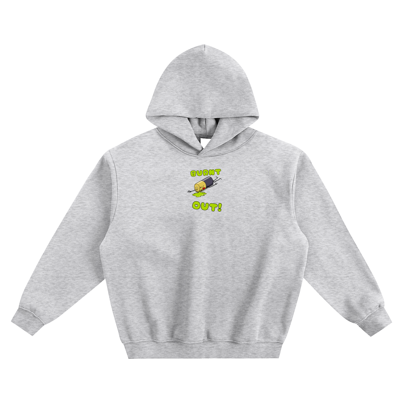 Burnt Out Fleeced Boxy Hoodie