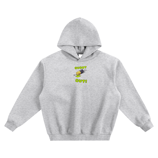Burnt Out Fleeced Boxy Hoodie