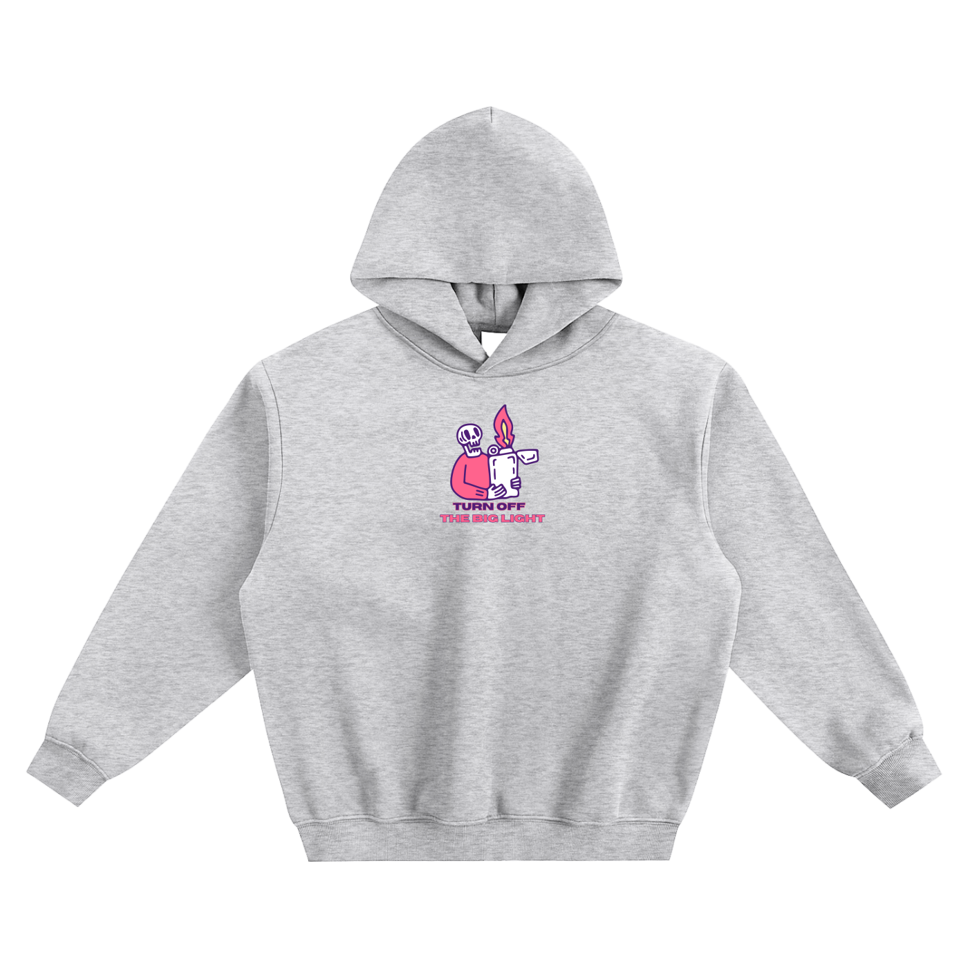 Turn Off The Big Light Fleeced Boxy Hoodie