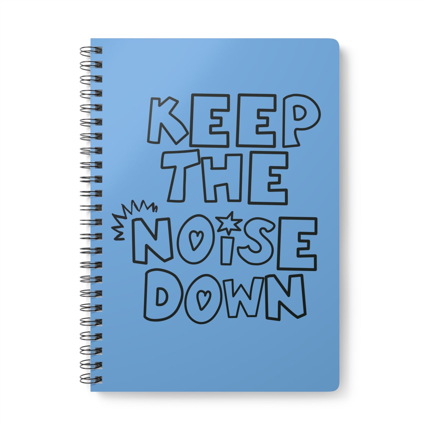 Keep The Noise Down Wirobound Softcover Notebook, A5