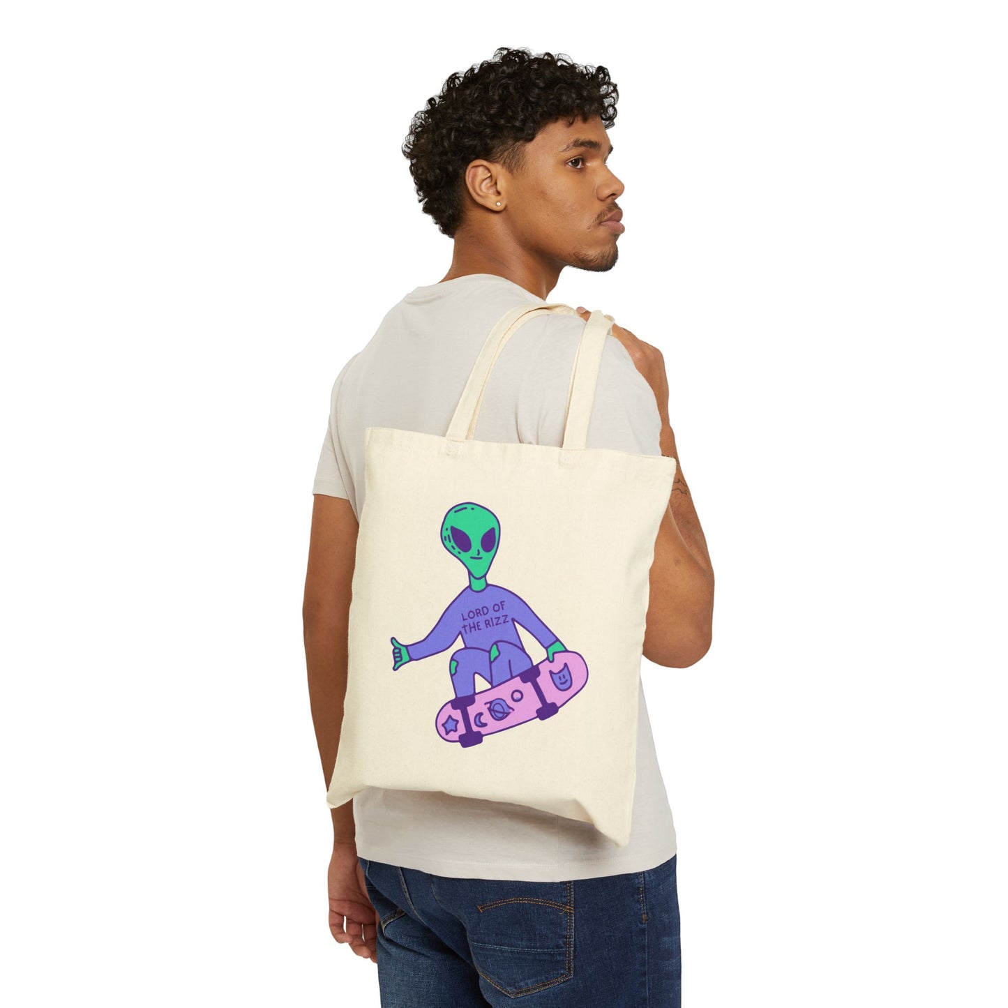 Lord Of The Rizz Cotton Canvas Tote Bag