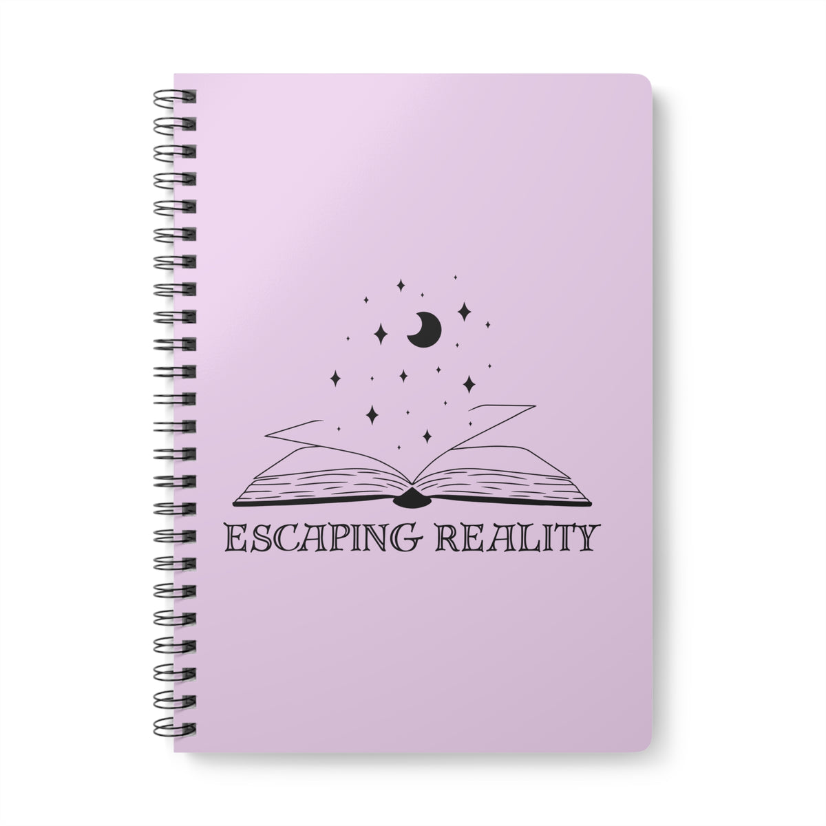 Escaping Reality (Moon) Wirobound Softcover Notebook, A5