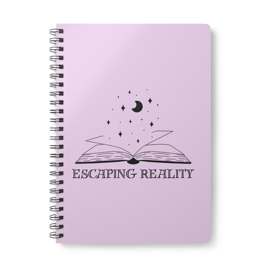 Escaping Reality (Moon) Wirobound Softcover Notebook, A5