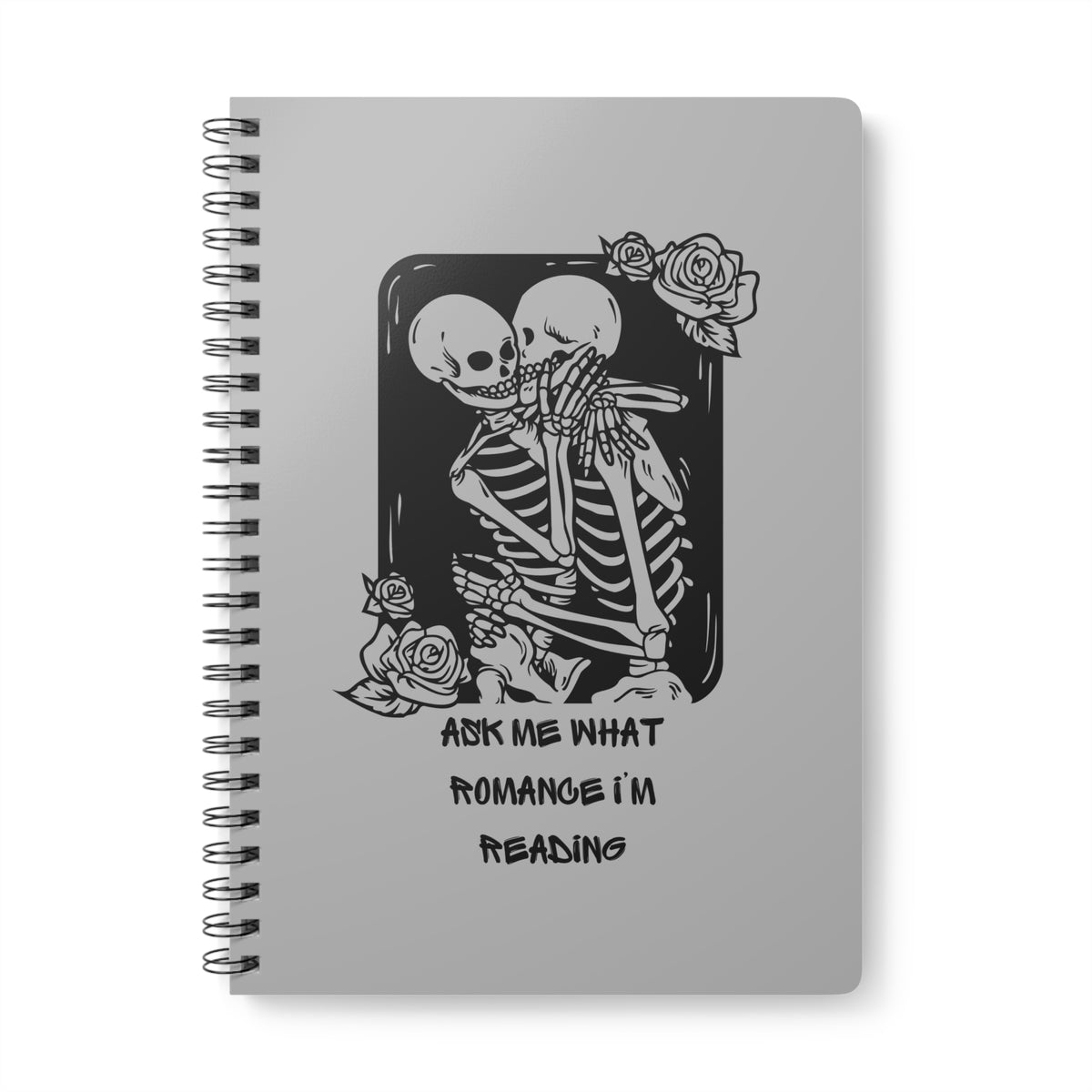 Ask Me What Romance I'm Reading (Tarot) Wirobound Softcover Notebook, A5